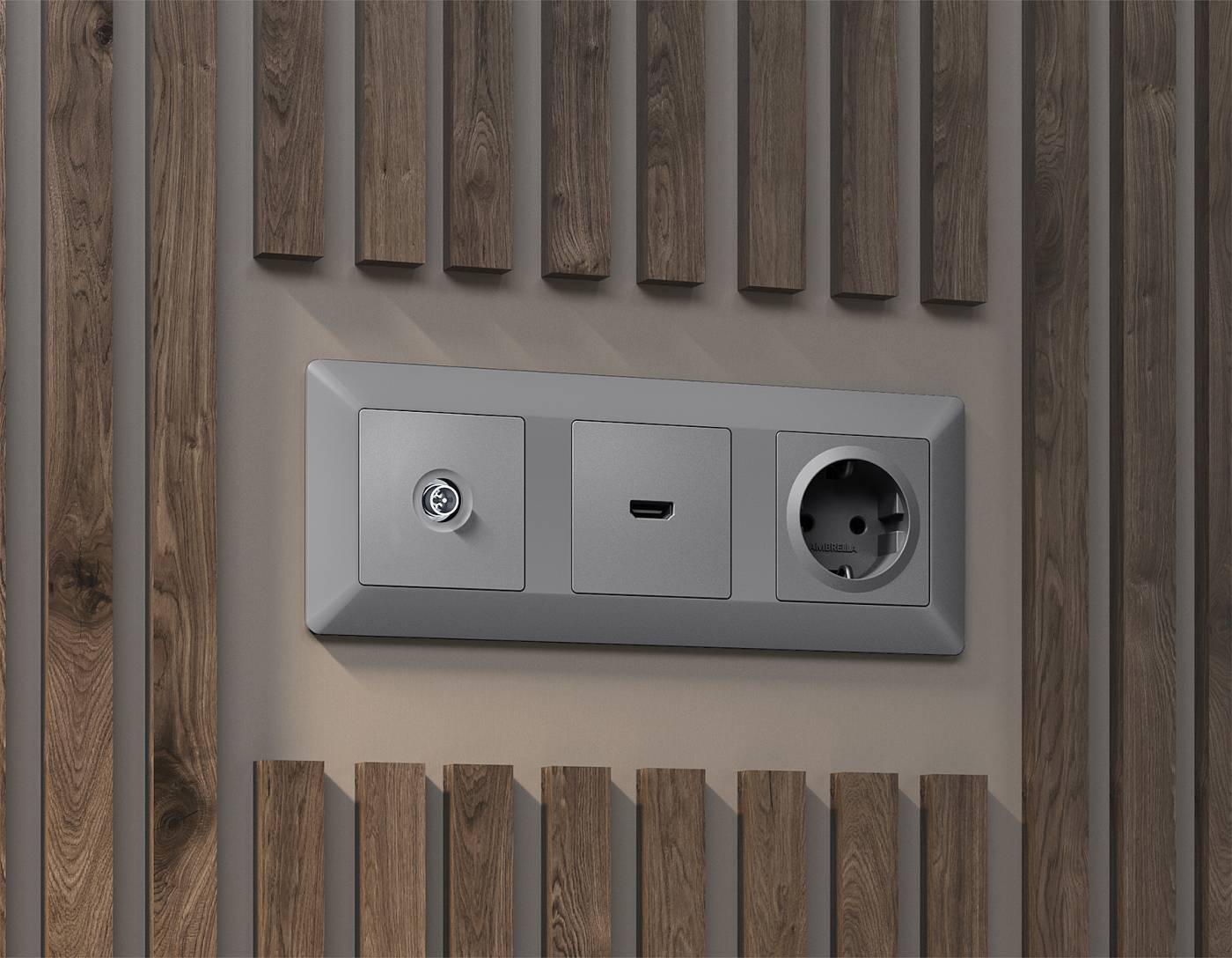 Розетка Ambrella Volt ALFA MA513005