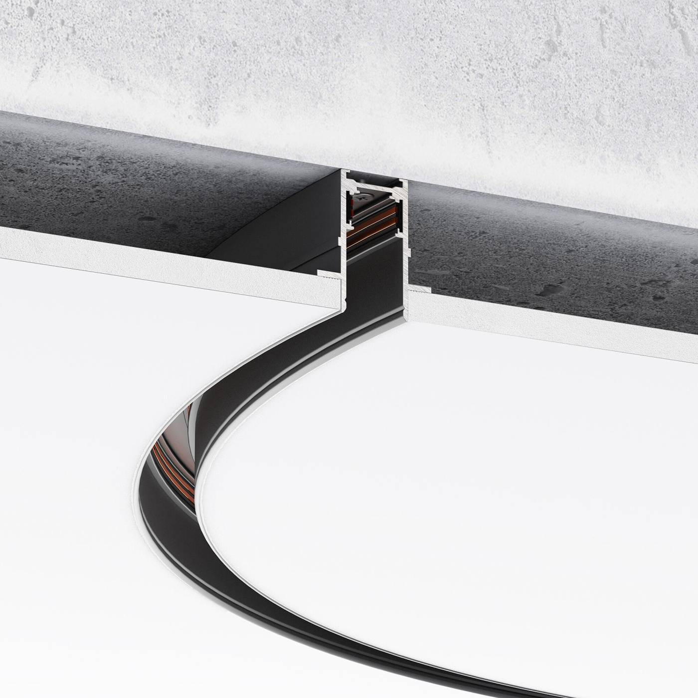 Шинопровод Elektrostandard Slim Magnetic Slim Magnetic Шинопровод встраиваемый (черный) (? 800мм) 85158/00