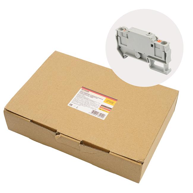 Зажим самозажимн.,2-проводн.проходн. 4,0 мм Stekker LD572-1-01 50190