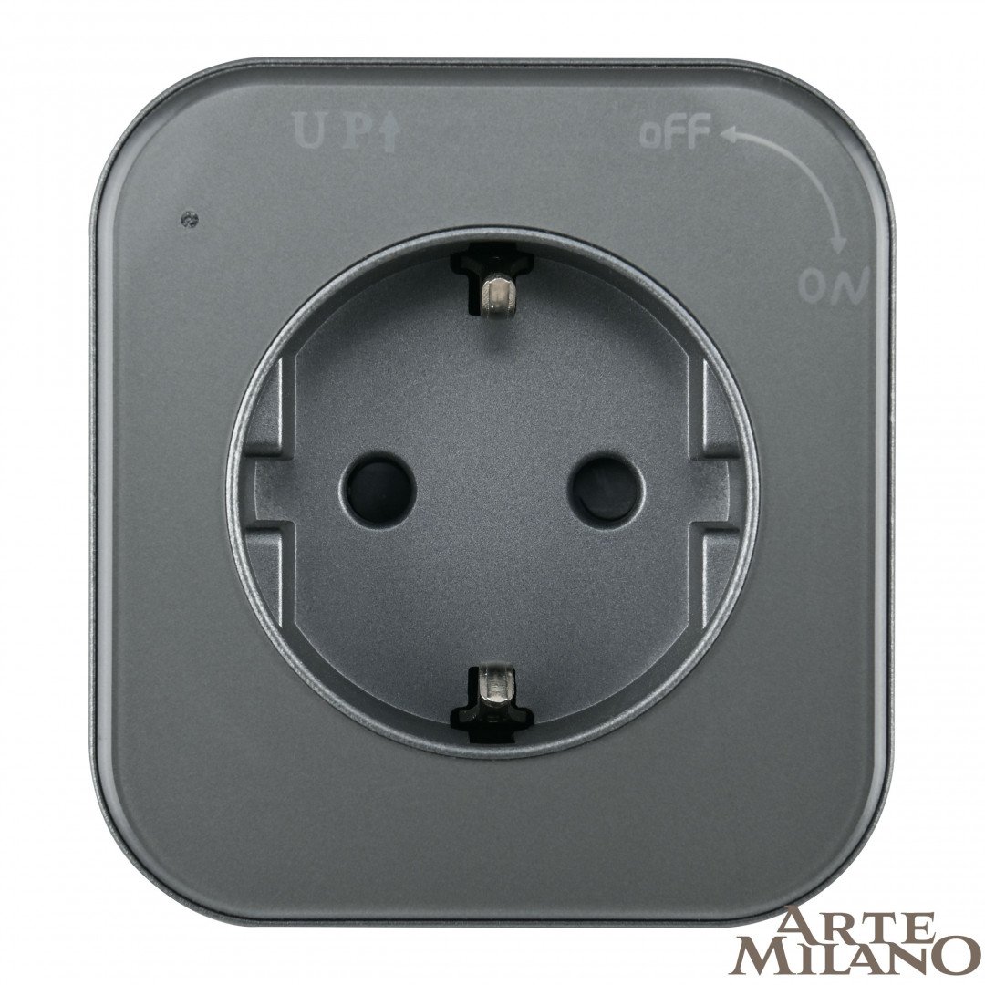 Трековая розетка Arte Milano Am-track-sockets 380022TS/ES Grey