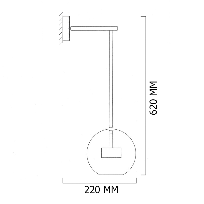 345213-26 Настенное бра ImperiumLoft Bubble-B-Wall01 345213-26
