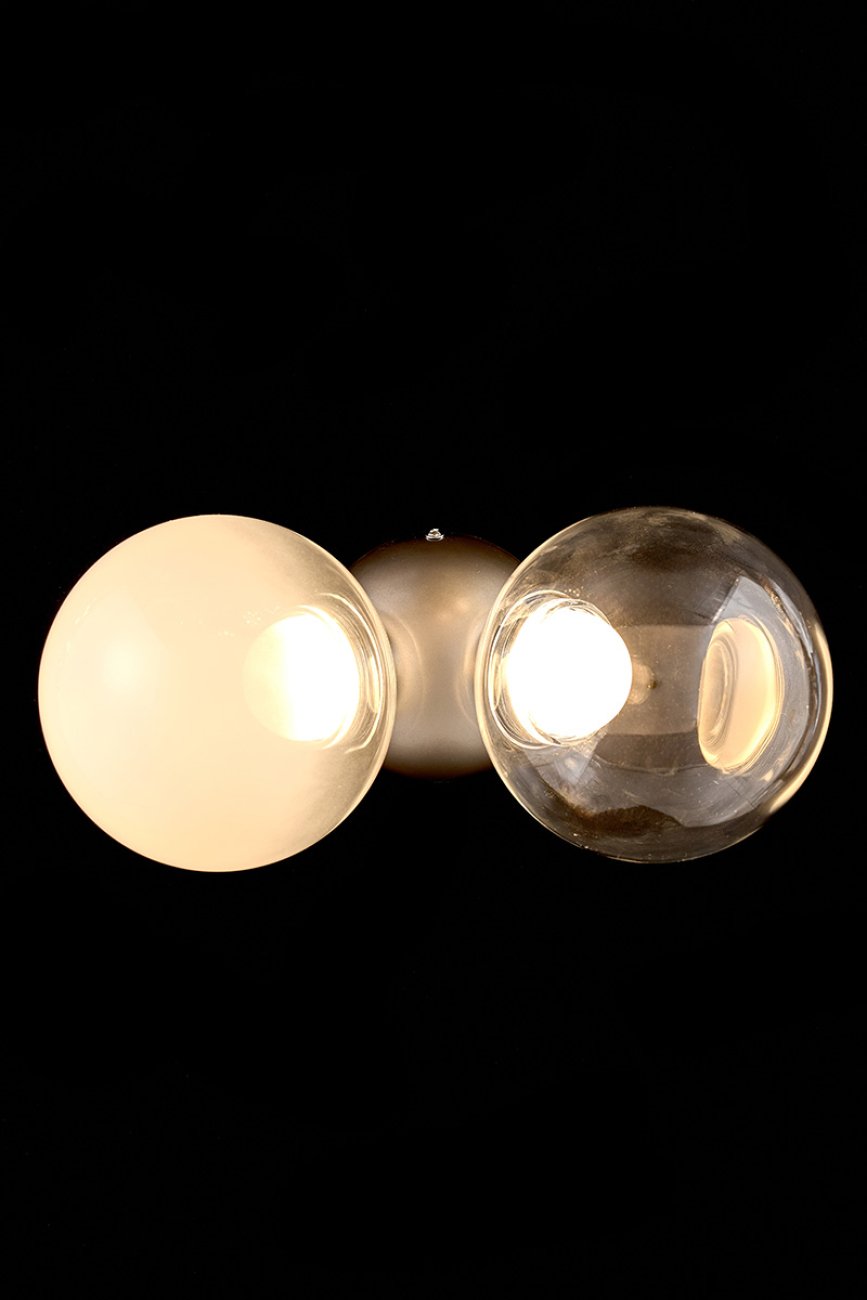 LE7723/2W Chrome Настенное бра LEON Molecule LE7723/2W Chrome
