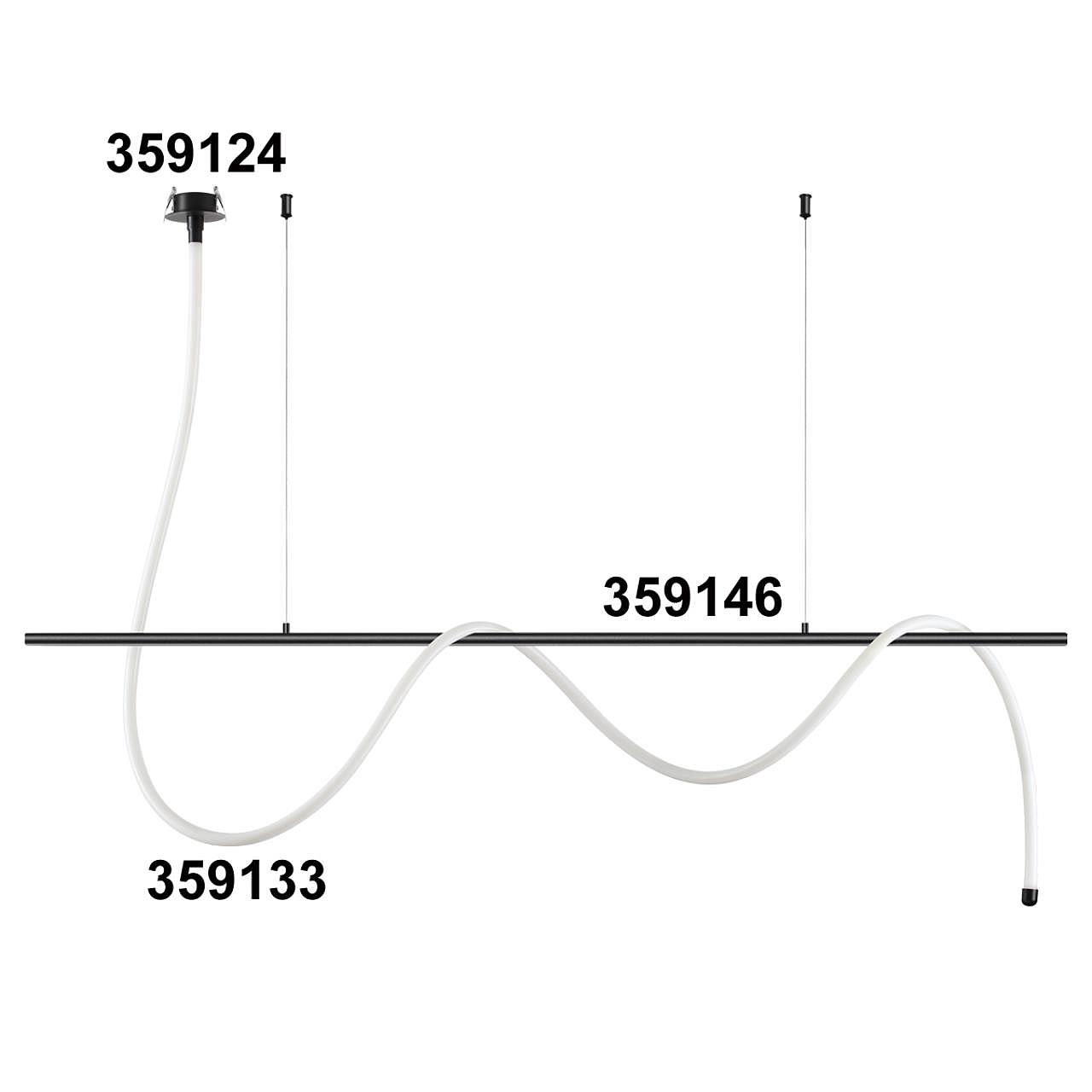 359146 База - подвес для светильников 359128-359133 Novotech Konst 359146