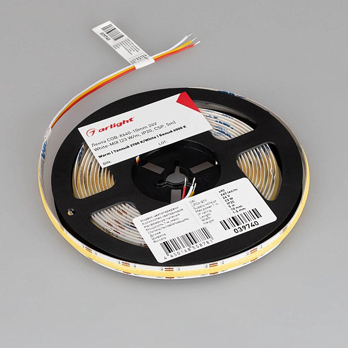 Светодиодная лента Arlight Cob Открытая 039740