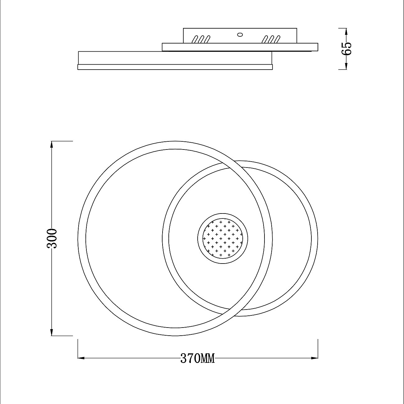 10234/1LED BL Потолочная люстра Escada Arctic 10234/1LED BL