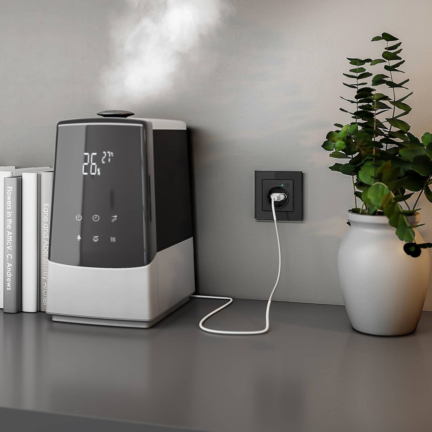 W1171608/ Умная розетка (черный матовый) Розетка Werkel W1171608/ Умная розетка (черный матовый)