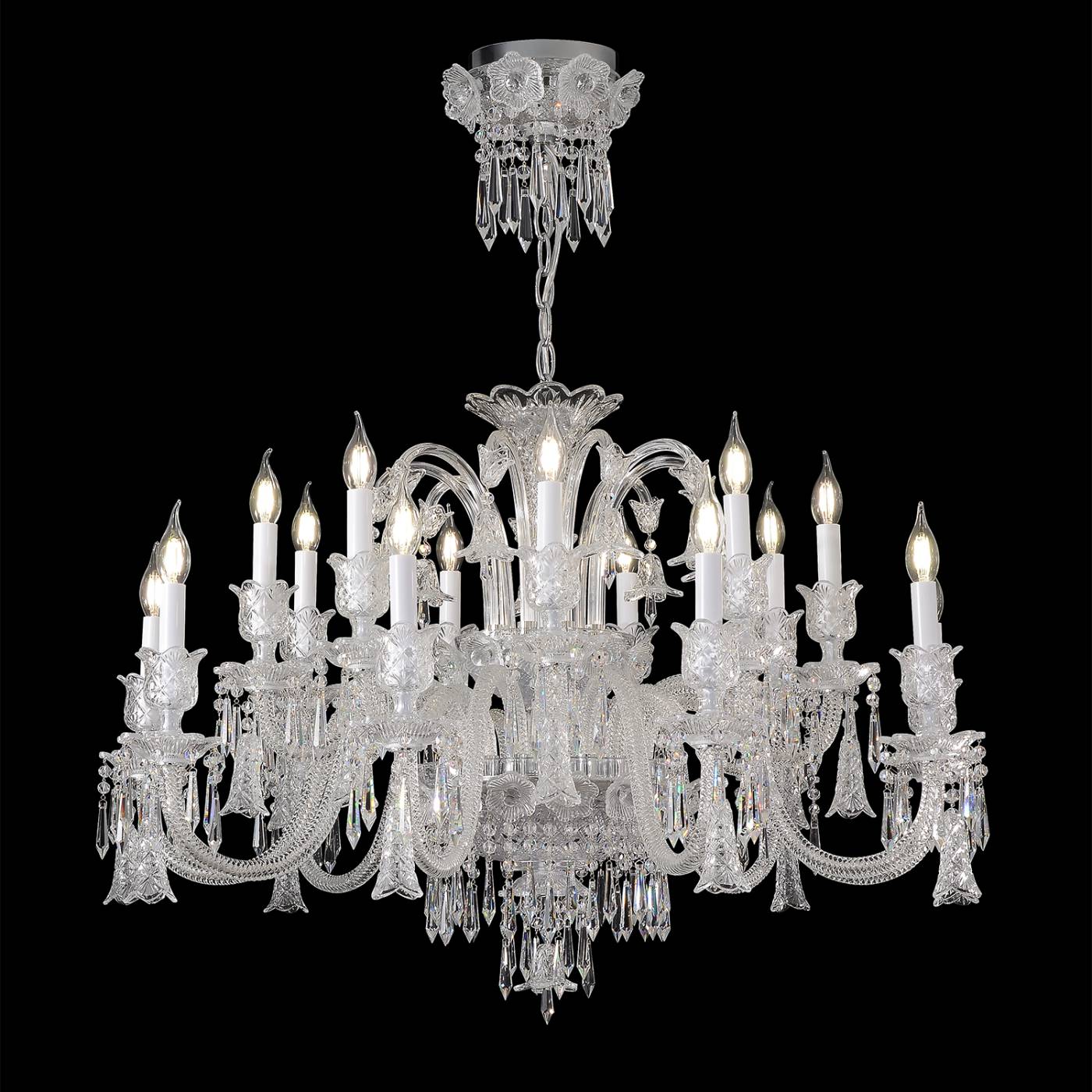 VERSAILLES SP9+9 CHROME Подвесная люстра VERSAILLES Crystal Lux VERSAILLES SP9+9 CHROME