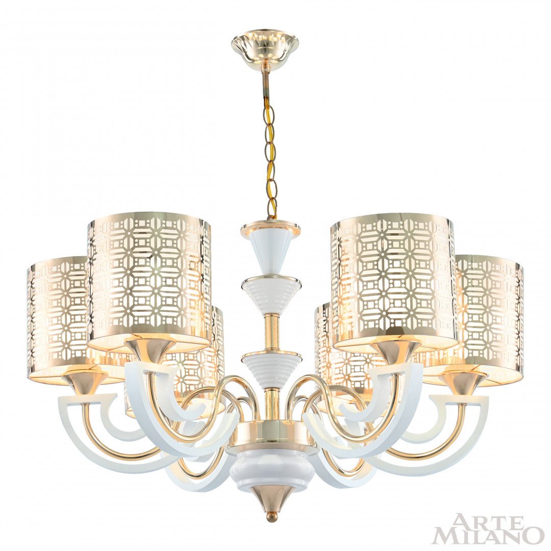 308857/6 Wh/Gd Подвесная люстра Arte Milano Florentia-8857 308857/6 Wh/Gd