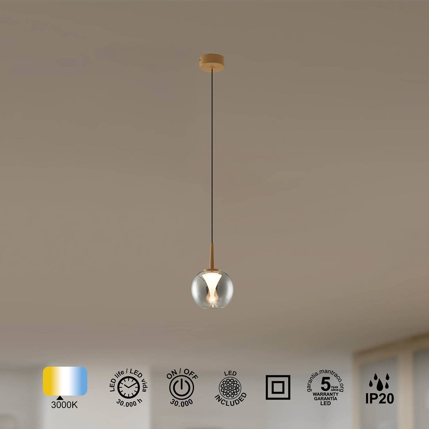 Светильник подвесной Mantra Andromeda 9076