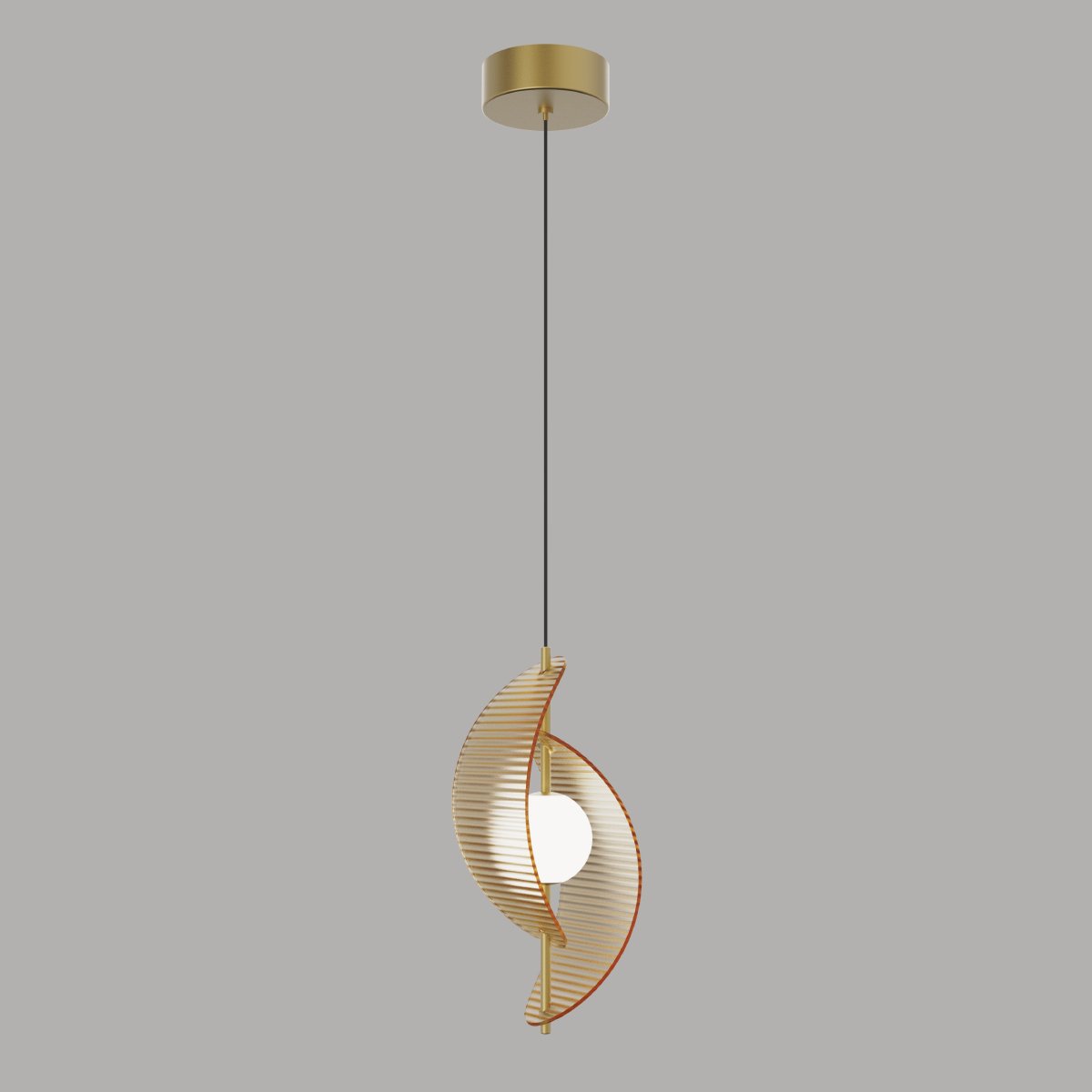 MD24030035-1A brass/amber Светильник подвесной Delight Collection MD24030035 MD24030035-1A brass/amber