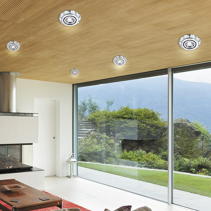 Встраиваемый светильник с узорами Grain 370296 Novotech