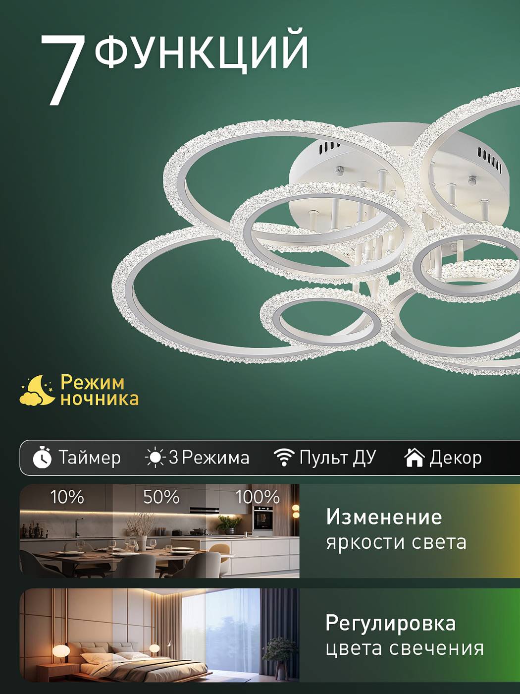 Потолочная люстра Natali Kovaltseva Home C LED LAMPS 81469