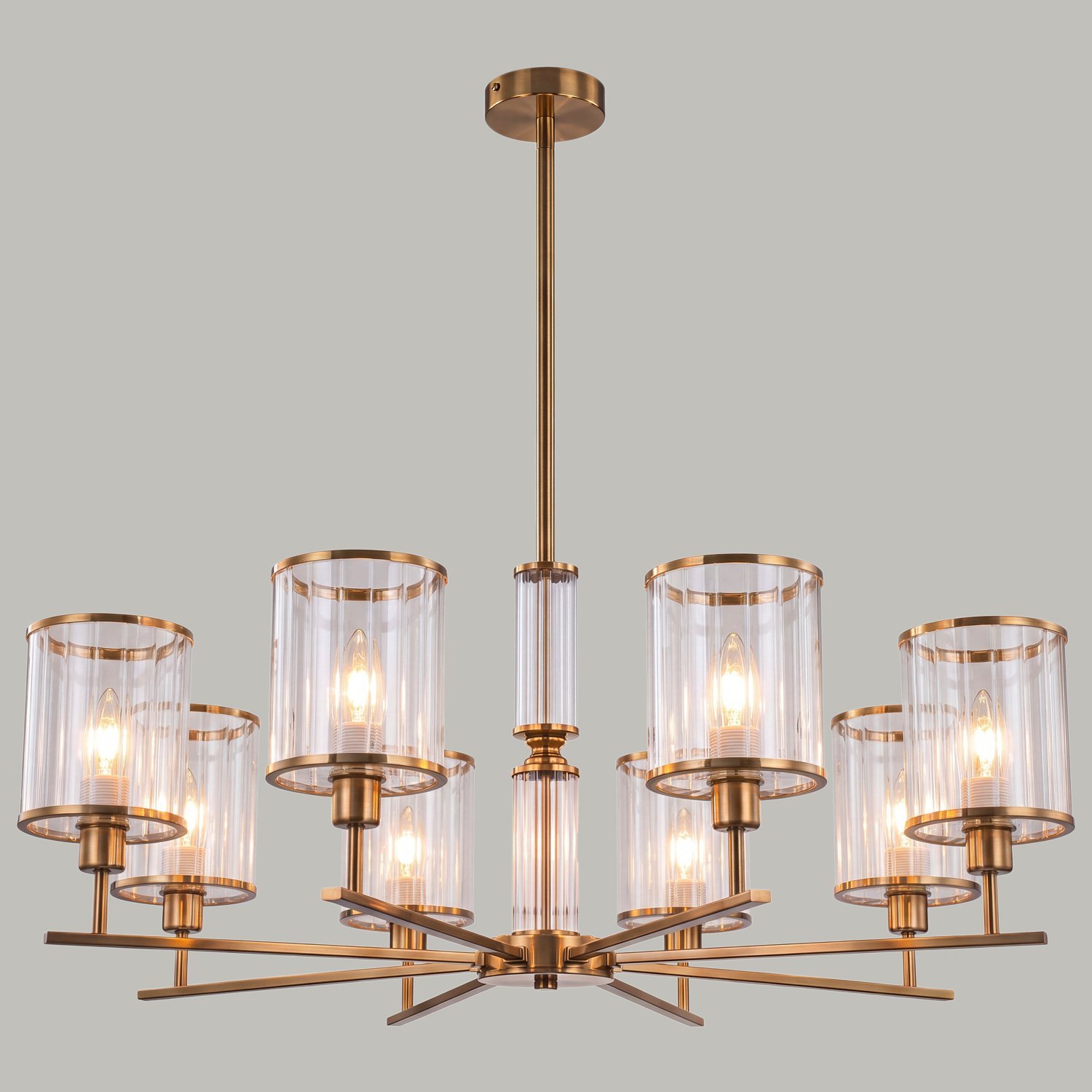 IL0183-8C-79 COPPER KOPNINI Люстра на штанге ILLUMICO IL0183-8C-79 COPPER KOPNINI