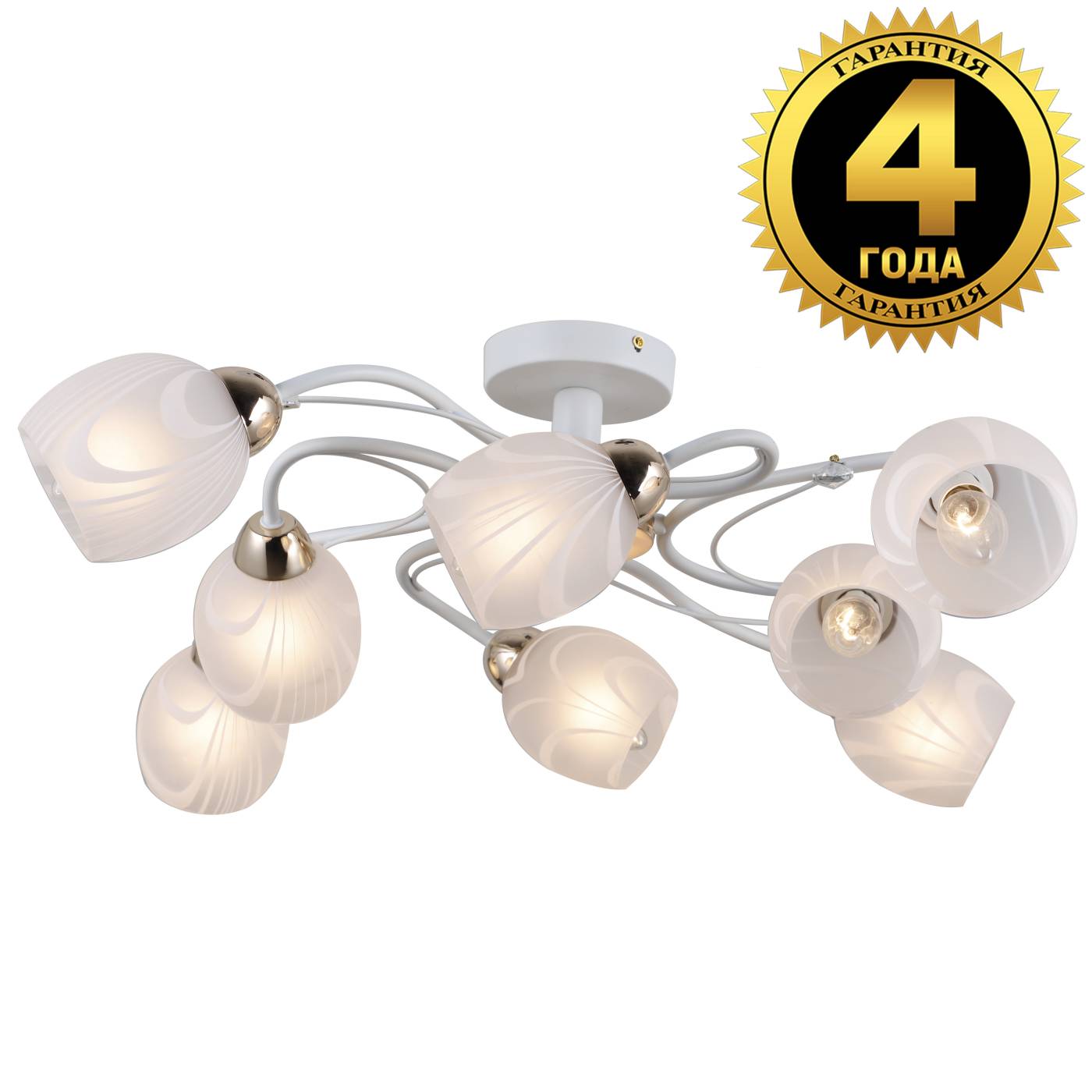 Потолочная люстра Natali Kovaltseva 81403 81403/8C MATT WHITE