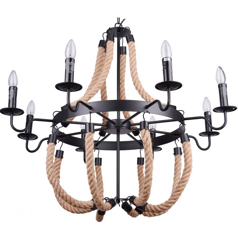 A8956LM-8BK Люстра с веревками Marsiglia A8956LM-8BK Arte Lamp