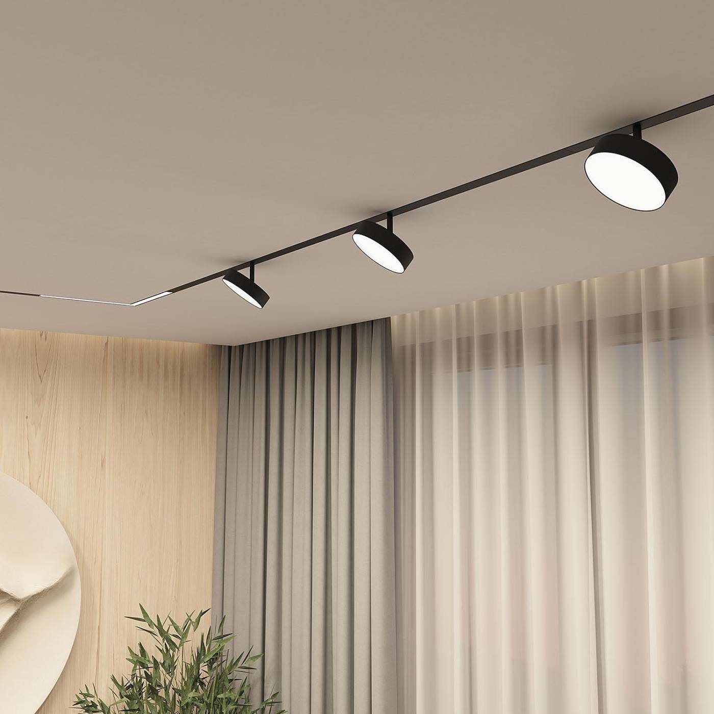 Трековый светильник Denkirs Smart Linear DK8070-BK