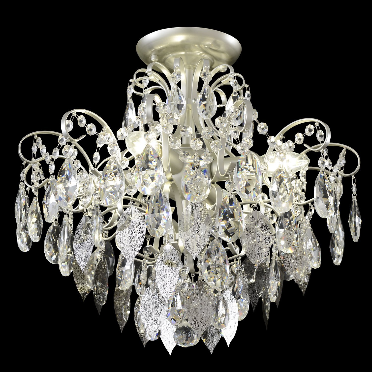 ESMIRALDA PL4 SILVER Потолочная люстра Crystal Lux Esmiralda ESMIRALDA PL4 SILVER