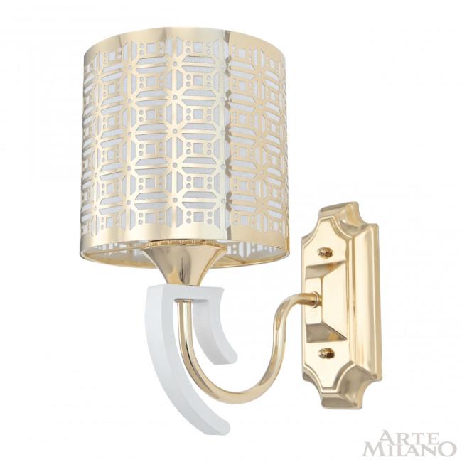 308857/1W Wh/Gd Настенное бра Arte Milano Florentia-8857 308857/1W Wh/Gd