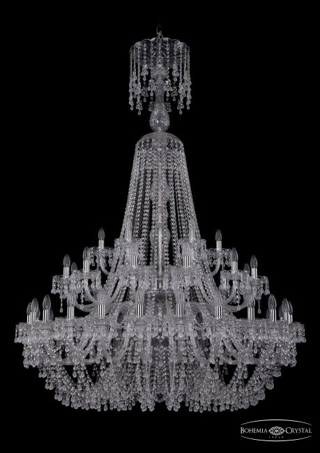1410/24+12+6/460/XL-175/2d Ni V0300 Подвесная хрустальная люстра 1410 Bohemia 1410/24+12+6/460/XL-175/2d Ni V0300