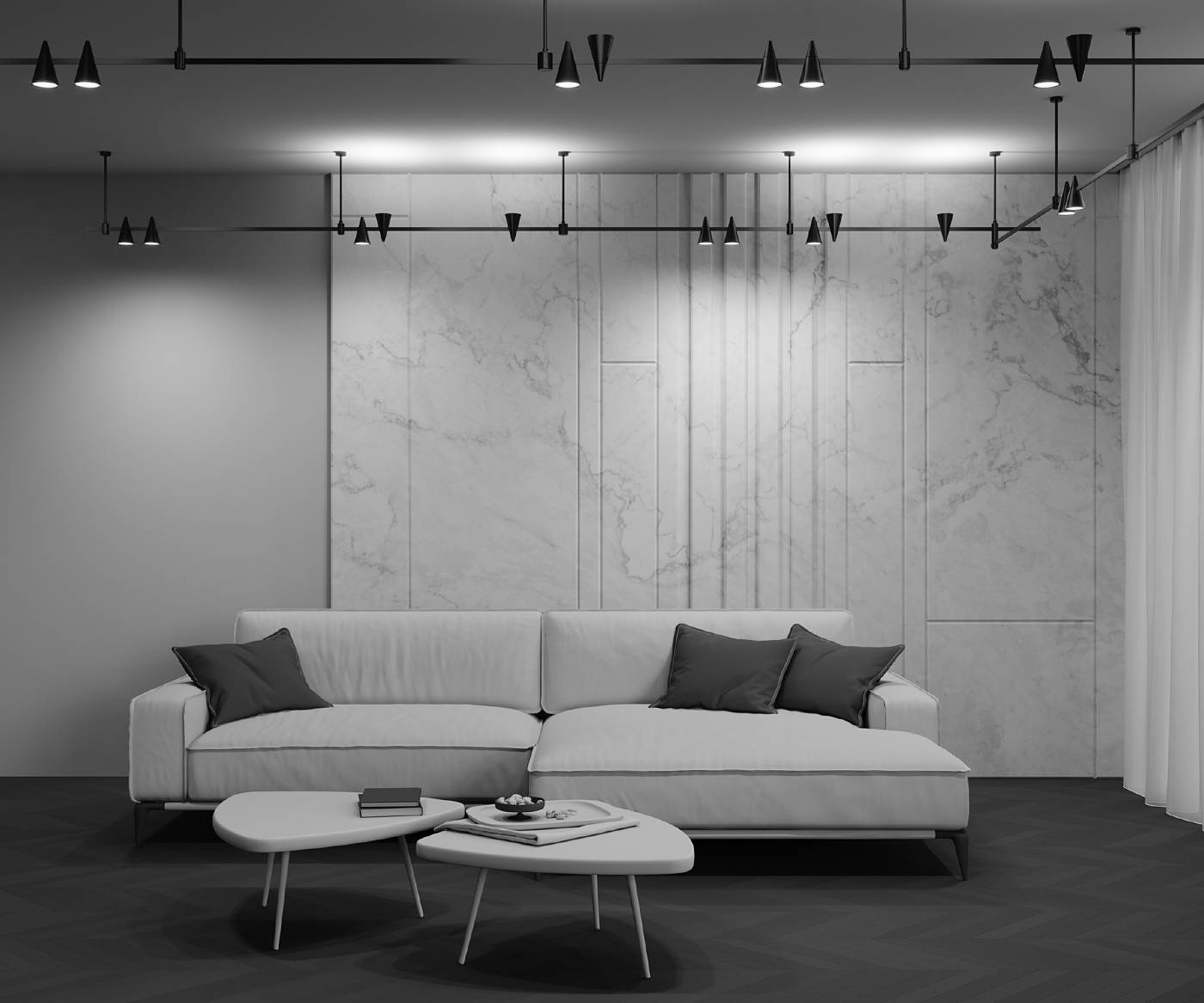 Трековый светильник Maytoni Keila TR146-1-5W4K-B