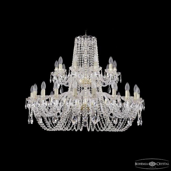 Подвесная хрустальная люстра 1402 Bohemia 1402/20+10/360/2d G