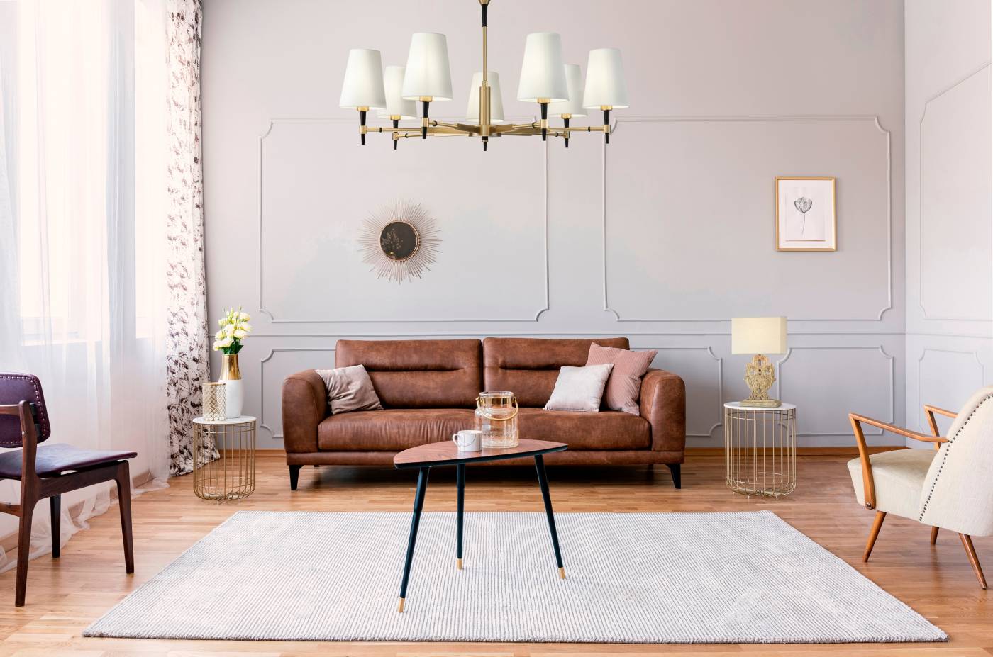 Люстра на штанге Maytoni Zaragoza H001CL-07BS