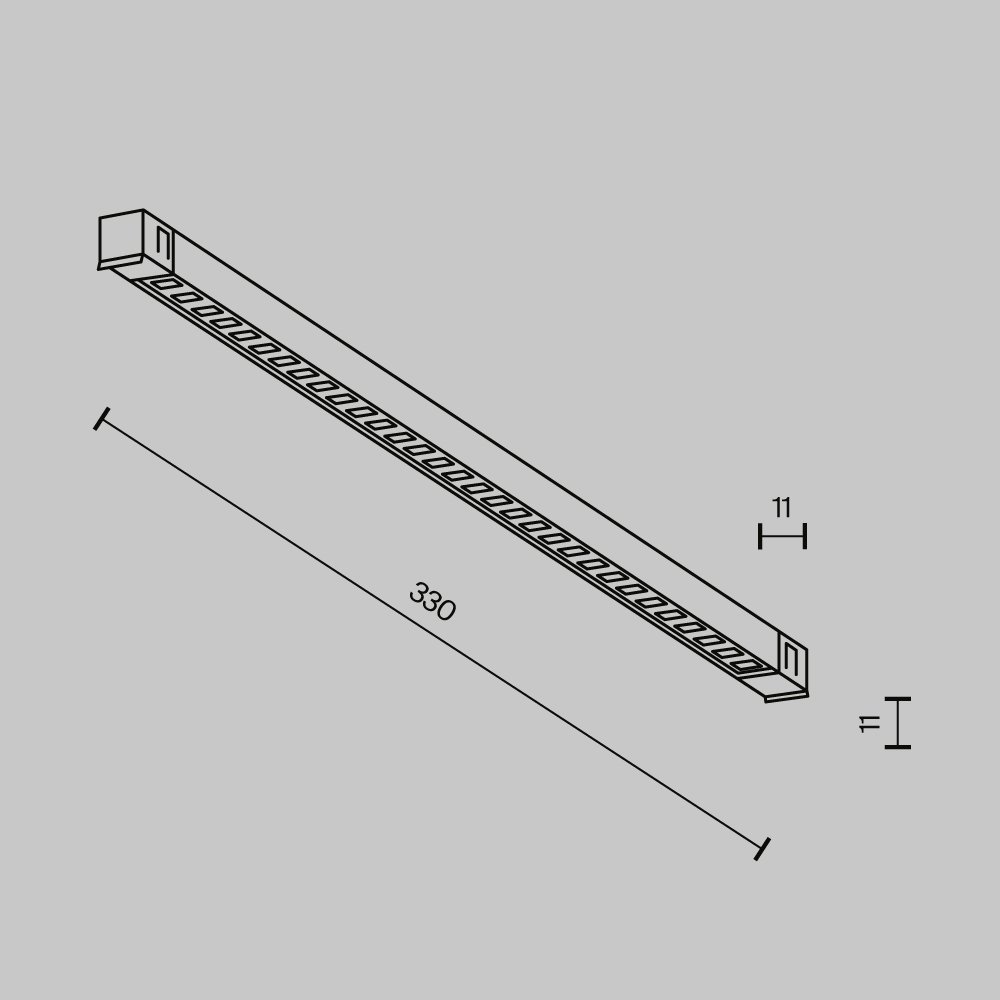 TR241-2-6W3K-B Трековый светильник Technical TR241-2-6W3K-B