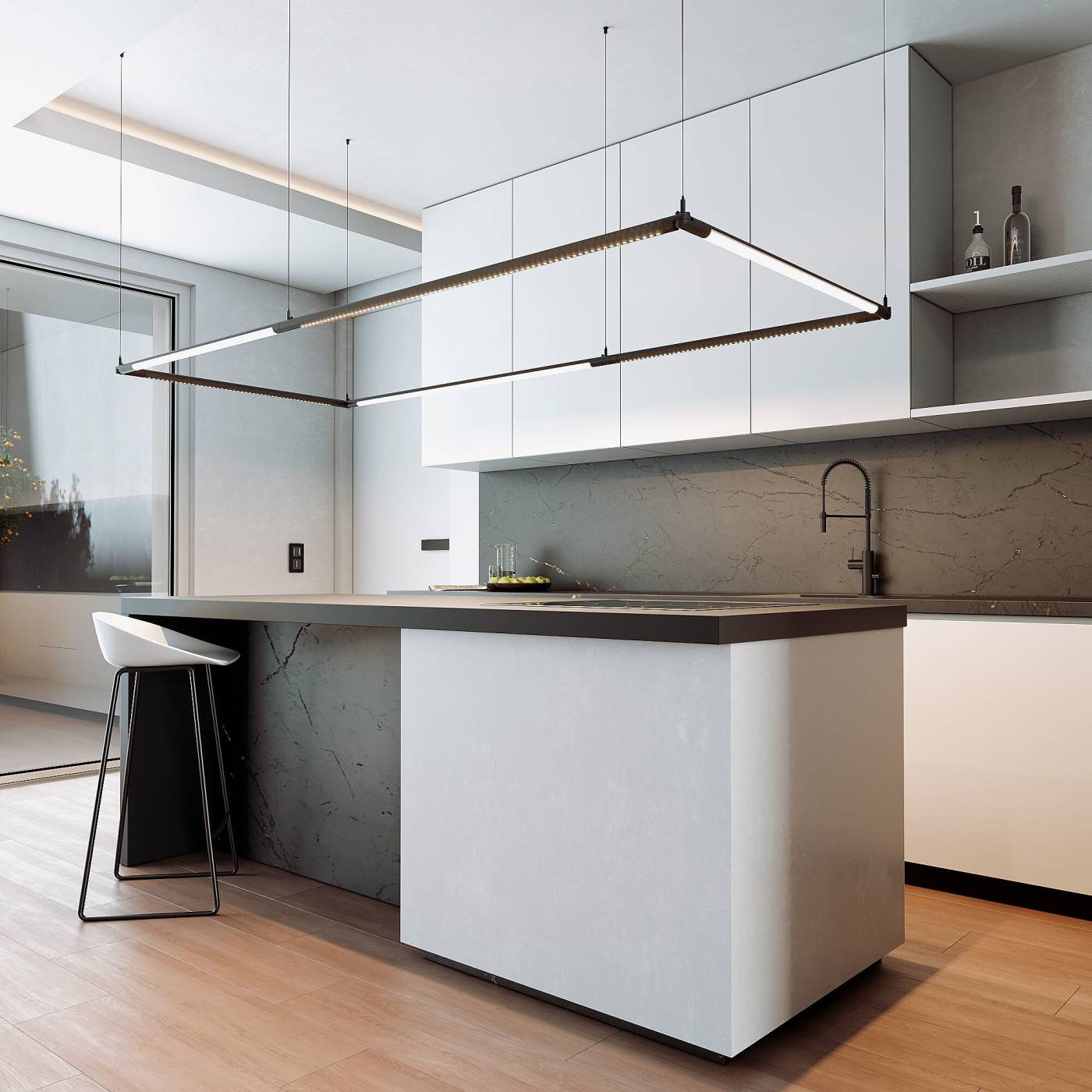 Module System Трековый светильник 18W 3000K (черный) 85173/01 Трековый светильник Elektrostandard Module System Module System Трековый светильник 18W 3000K (черный) 85173/01