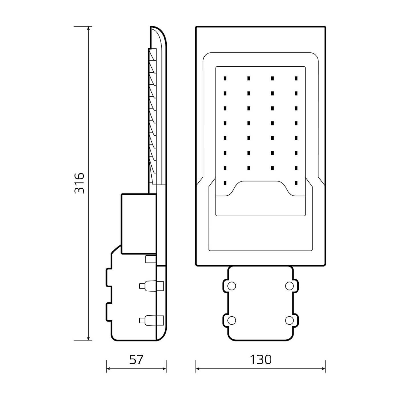 629534230 Консольный уличный светильник Gauss 629534230