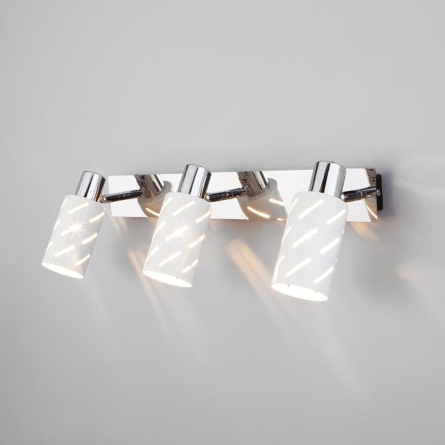 20090/3 белый/хром Светильник спот Eurosvet Fente 20090/3 белый/хром