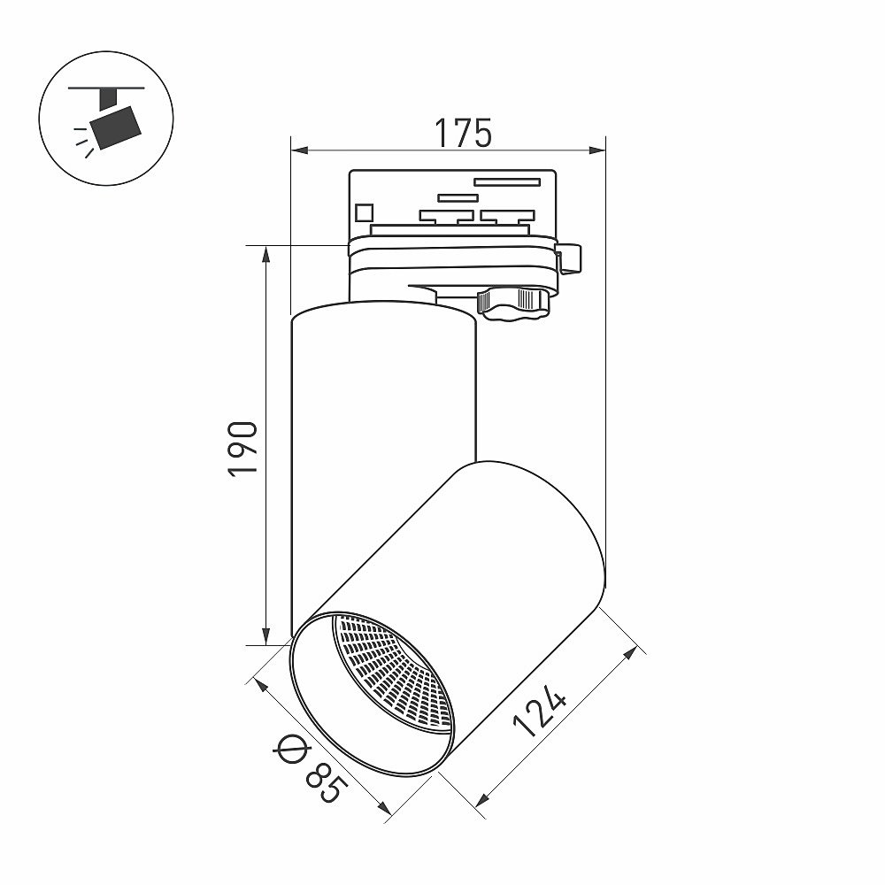 Трековый светильник Arlight Polo 027428
