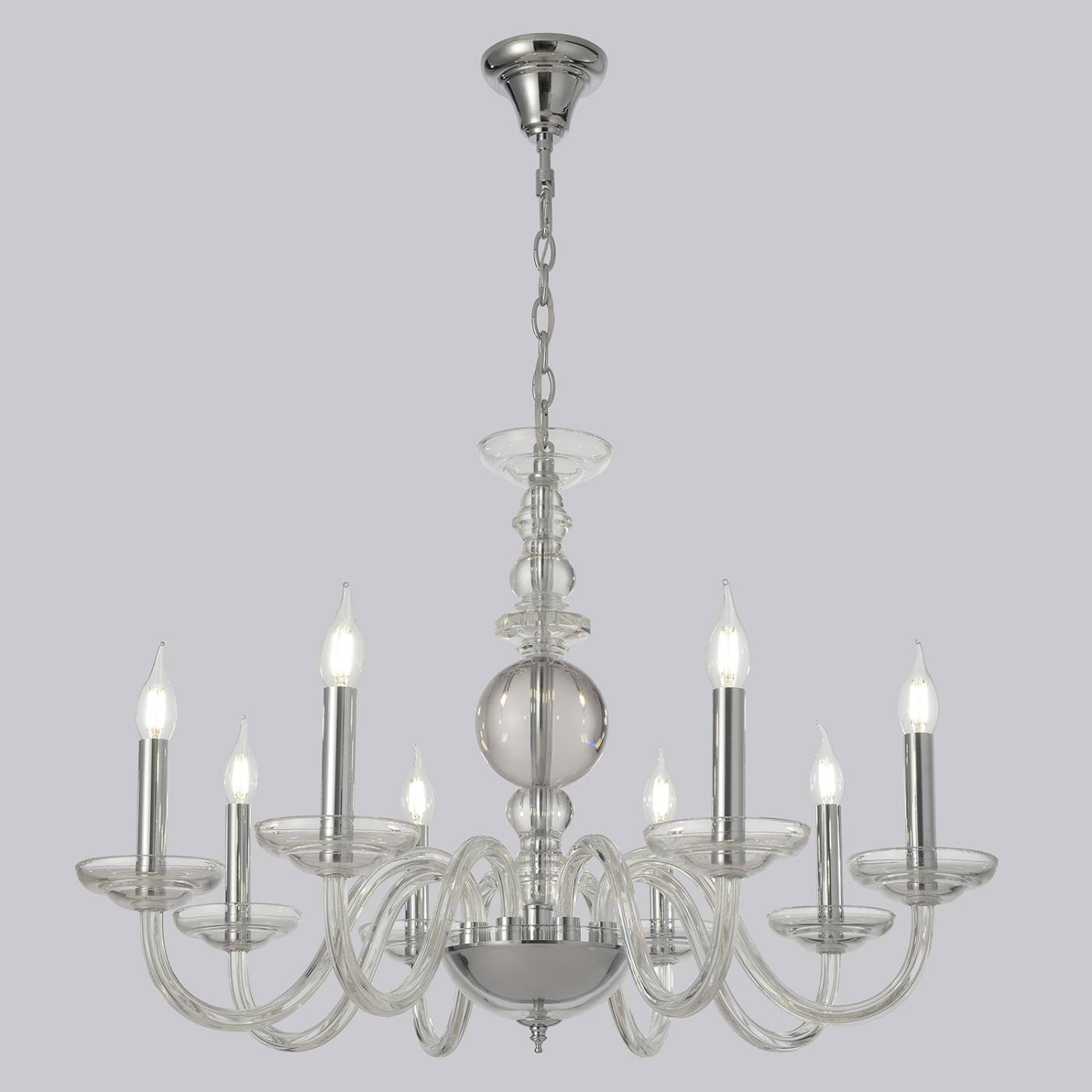 Подвесная люстра Crystal Lux Arabesque ARABESQUE SP8 CHROME