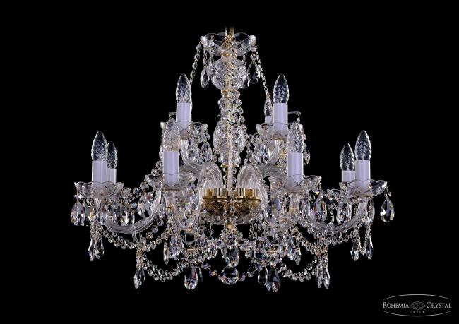 1411/8+4/240 G Подвесная хрустальная люстра 1411 Bohemia 1411/8+4/240 G