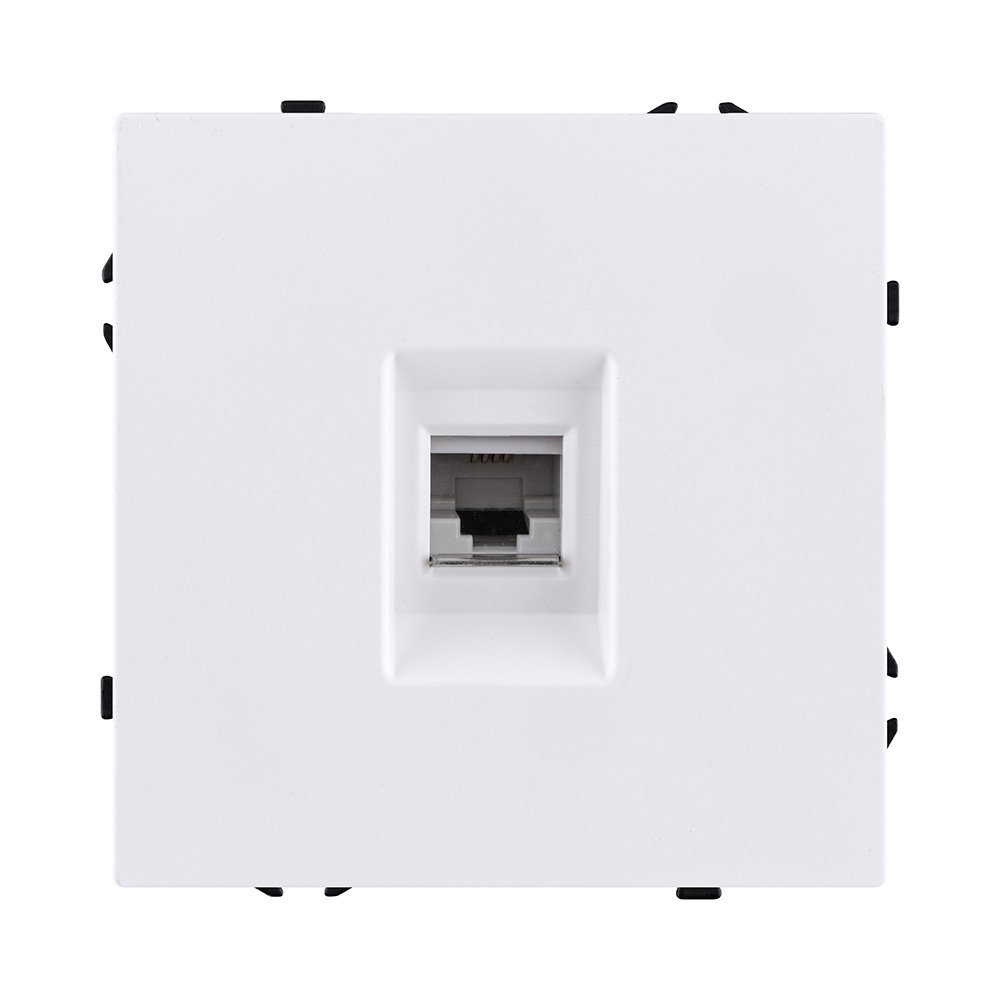 EC-019WH Розетка телефонная RJ11, белый матовый Kollinger Eclipse EC-019WH