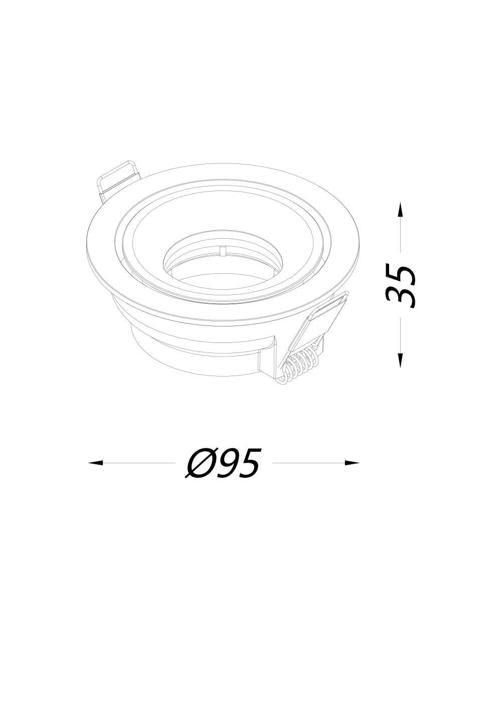 00-00004923 Корпус светильника встраиваемый, серия COMBO 4, SWG PRO 00-00004923