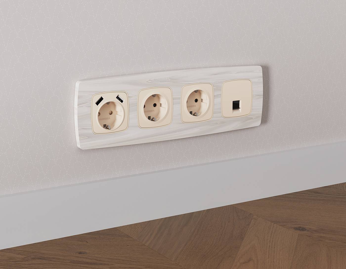 MO332005 Розетка Ambrella Volt OMEGA MO332005