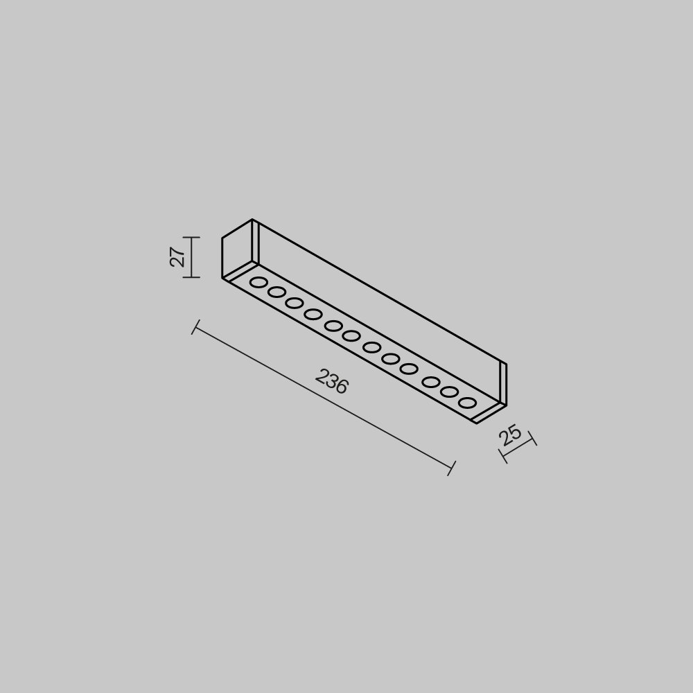 Трековый светильник Points Maytoni TR082-4-12WTW-M-B