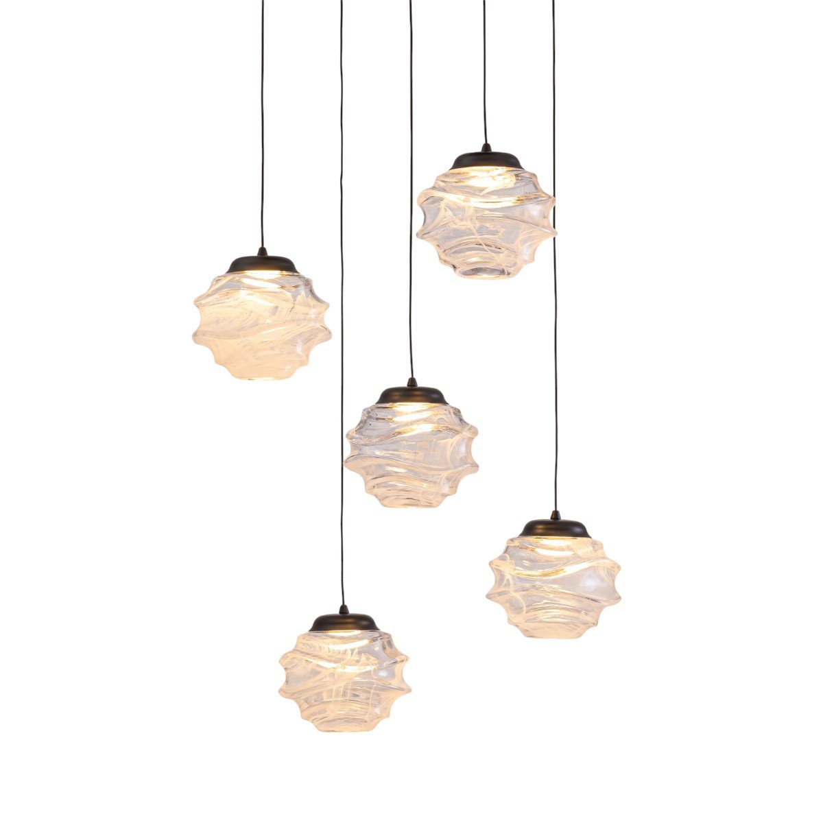 MD25030003-5A matt black/clear Светильник подвесной Delight Collection MD25030003 MD25030003-5A matt black/clear
