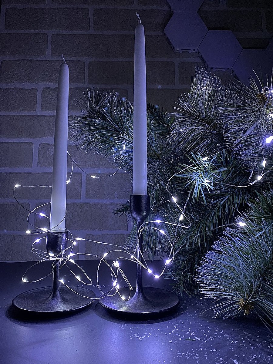 Гирлянда Uniel ULD-S1000-100/SCB/3AA WHITE IP20 DEW