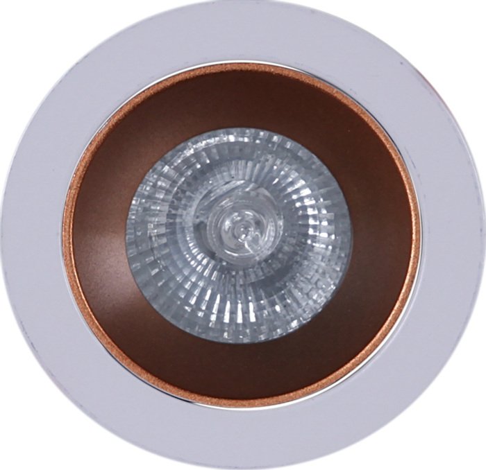 Точечный светильник 16085-9.0-001PT MR16 WT+ROSE GD