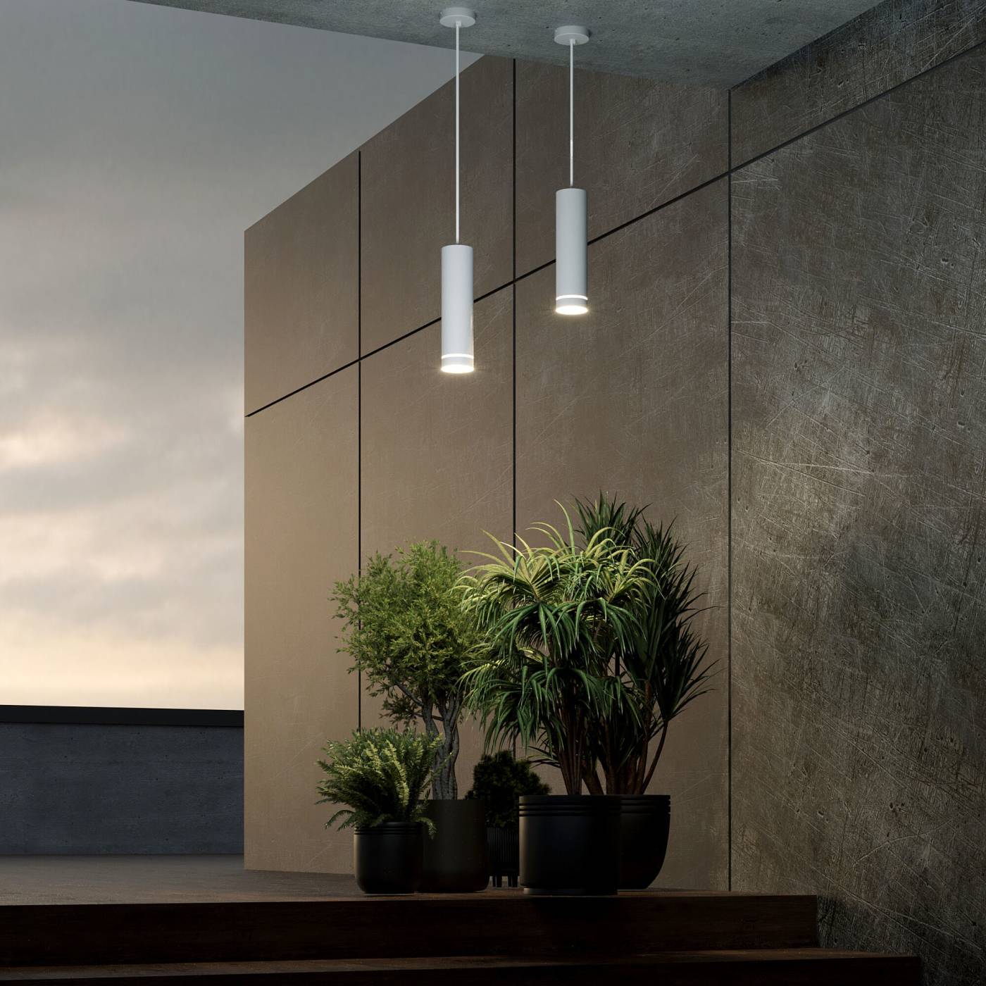 Уличный подвесной светильник Elektrostandard DLR023 DLR023 IP54 белый (35084/H)