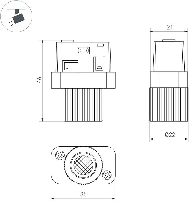 043296 Трековый светильник Arlight Mag-Orient 043296