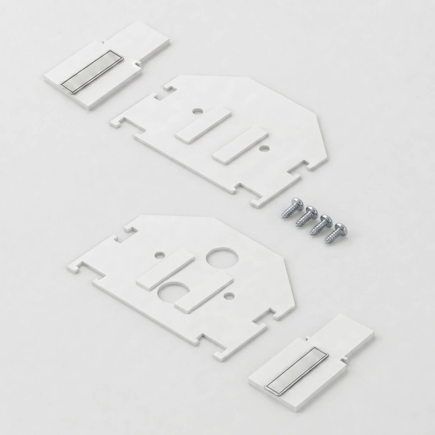 Заглушка Slim Magnetic Elektrostandard Комплект заглушек для шинопровода в натяжной потолок: торцевая и внутренняя (белый) 85233/00_система Слим