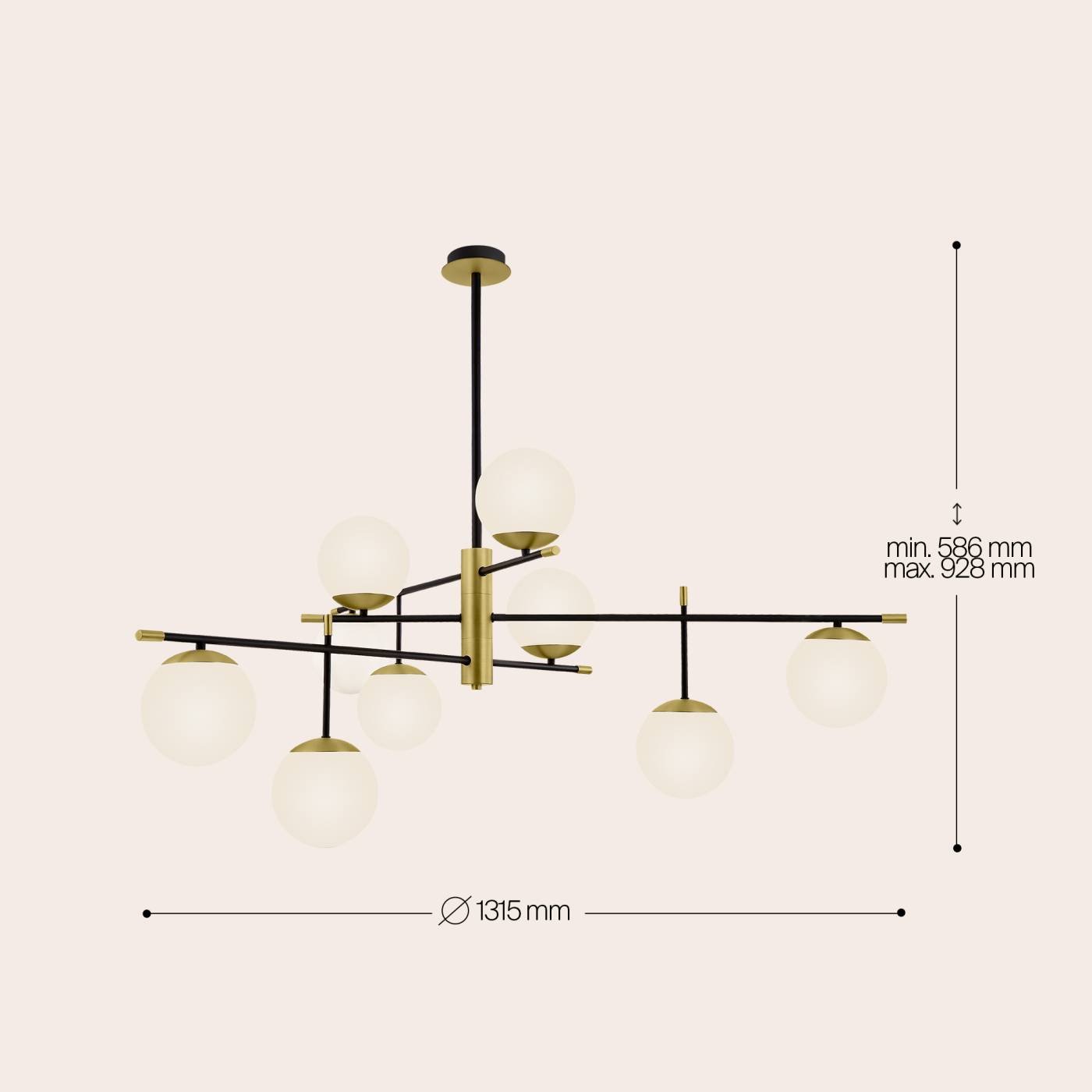 MOD048PL-09G Потолочная люстра Maytoni Nostalgia MOD048PL-09G