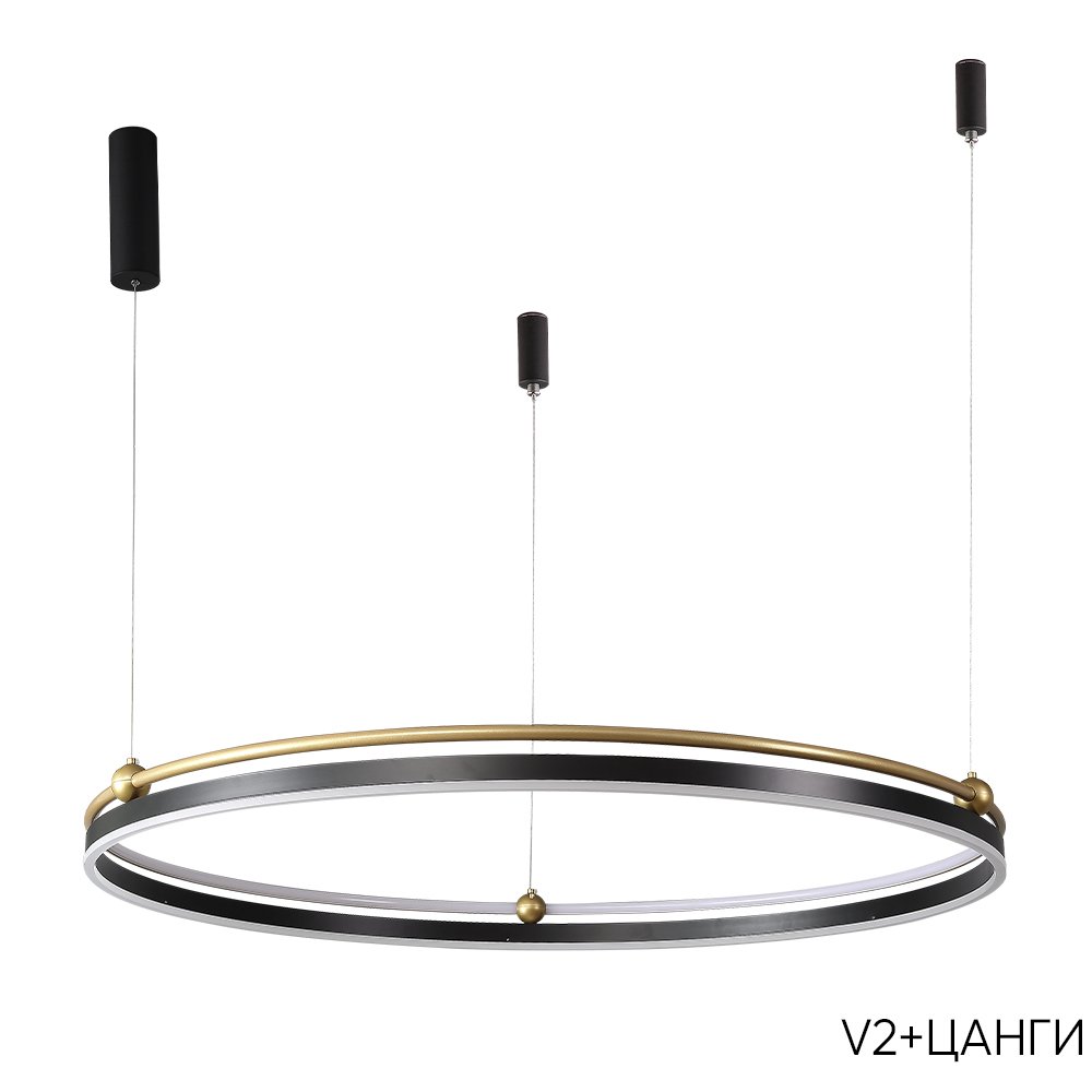 Подвесная люстра Crystal Lux Fernando FERNANDO SP88W LED BLACK/GOLD