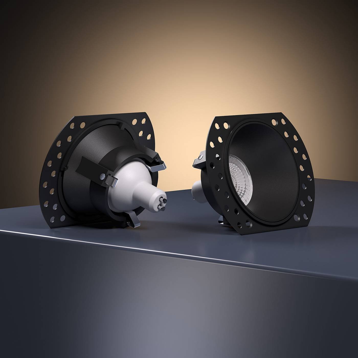 25020/01 GU10 черный Встраиваемый светильник Elektrostandard Renzo 25020/01 GU10 черный