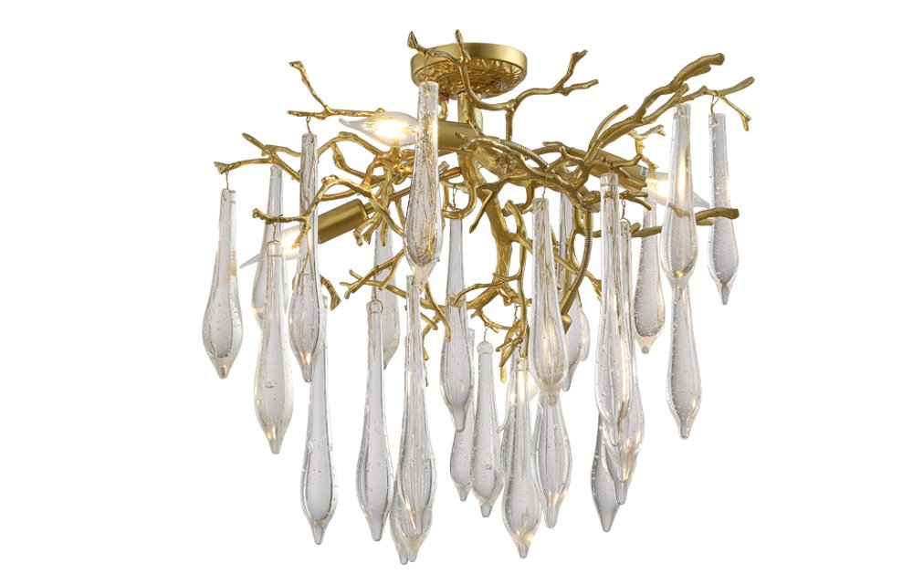 REINA PL5 D600 GOLD PEARL Потолочная люстра Crystal Lux Reina REINA PL5 D600 GOLD PEARL
