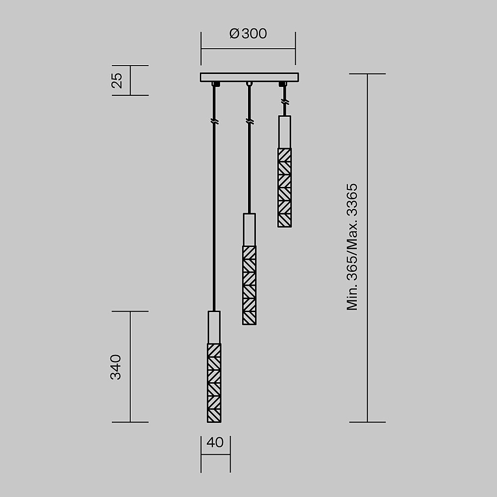 Светильник подвесной Maytoni Selemo MOD328PL-L9BS3K