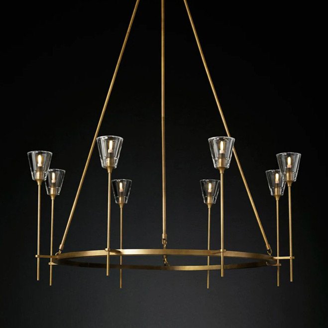 8614P/8 gold Подвесная люстра Delight Collection Torche De Verre 8614P/8 gold