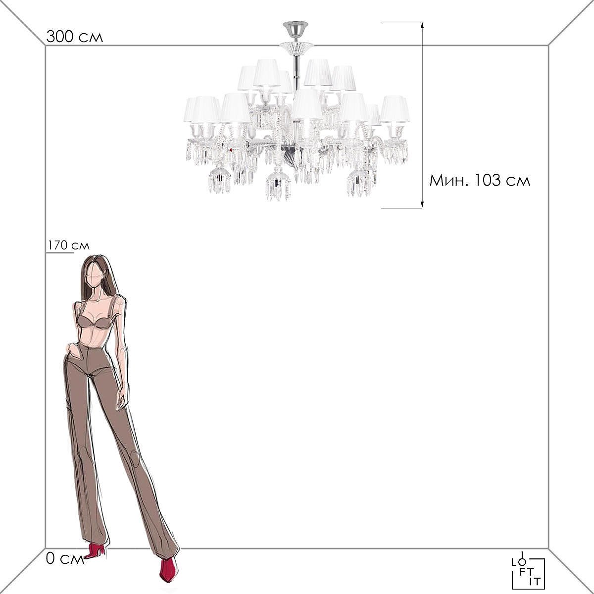 10209/24 Подвесная люстра Loft It Flambeau 10209/24